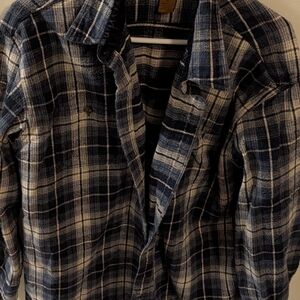 Men's Blue Plaid Shirt